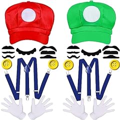 Pcs mario costume for sale  Delivered anywhere in Ireland