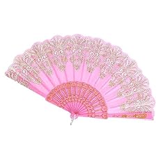 Folding fan handheld for sale  Delivered anywhere in UK