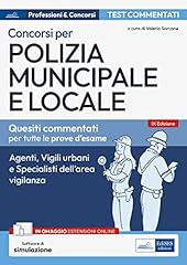 Concorsi polizia municipale usato  Spedito ovunque in Italia 