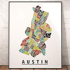 Austin neighborhood map for sale  Delivered anywhere in USA 