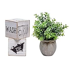 Farmhouse block decoration for sale  Delivered anywhere in USA 