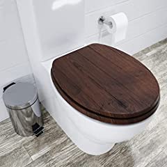 walnut toilet seat for sale  Delivered anywhere in UK