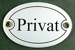 Emaille türschild privat gebraucht kaufen  Wird an jeden Ort in Deutschland