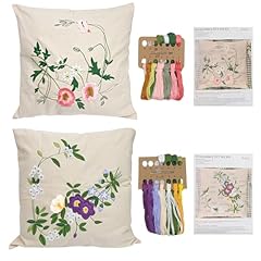 Set embroidery pillowcase for sale  Delivered anywhere in USA 