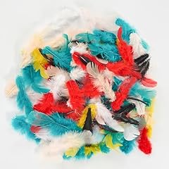 Colorful feathers 350pcs for sale  Delivered anywhere in USA 