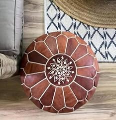 Moroccan pouffe brown for sale  Delivered anywhere in UK