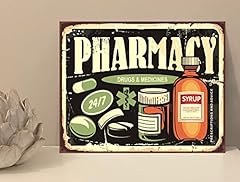 Pharmacy rustic metal for sale  Delivered anywhere in UK