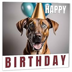 Rhodesian ridgeback birthday for sale  Delivered anywhere in UK