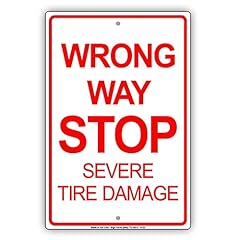 Warning sign wrong for sale  Delivered anywhere in USA 