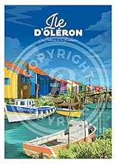 Affiche île oléron d'occasion  Livré partout en France