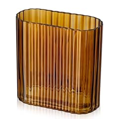 Amber glass vase for sale  Delivered anywhere in USA 