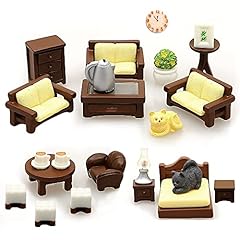 23pcs brown dollhouse for sale  Delivered anywhere in USA 