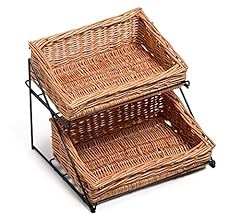 Wicker two tier for sale  Delivered anywhere in UK