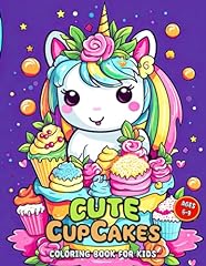 Cute cupcakes coloring for sale  Delivered anywhere in USA 