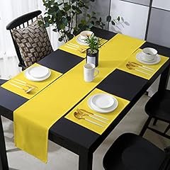 Yellow table runner for sale  Delivered anywhere in USA 