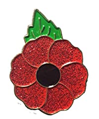 Red poppy badges for sale  Delivered anywhere in UK