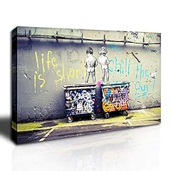 Banksy canvas wall for sale  Delivered anywhere in USA 