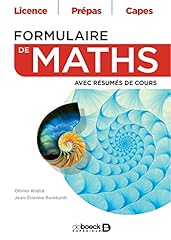 Formulaire maths résumés d'occasion  Livré partout en France