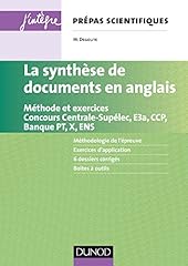 Synthèse documents anglais d'occasion  Livré partout en France