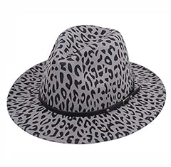 Leopard print fedora for sale  Delivered anywhere in UK