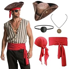5pcs pirate costume for sale  Delivered anywhere in USA 