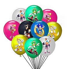 18pcs sonic balloons for sale  Delivered anywhere in Ireland