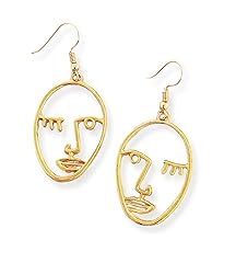 Winking face earrings for sale  Delivered anywhere in USA 