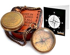 Brass compass wooden for sale  Delivered anywhere in USA 