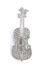 Broche violon argent d'occasion  Livré partout en France
