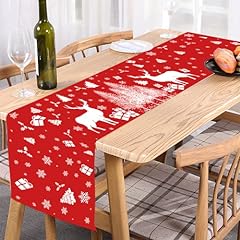 Christmas table runners for sale  Delivered anywhere in UK