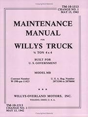 Maintenance Manual for Willys Truck 1/4 Ton 4X4 Built for sale  Delivered anywhere in UK