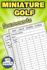 Miniature golf scorecards for sale  Delivered anywhere in UK