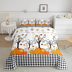 Pumpkin autumn comforter for sale  Delivered anywhere in USA 