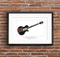 George Morgan Illustration Keith Richards' Gibson Les for sale  Delivered anywhere in UK