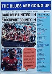 Carlisle united stockport for sale  Delivered anywhere in UK