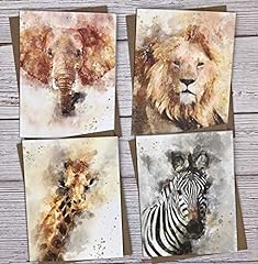 Watercolor safari variety for sale  Delivered anywhere in USA 