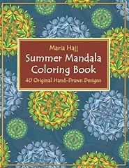 Summer mandala coloring for sale  Delivered anywhere in Ireland