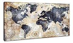 Vintage map wall for sale  Delivered anywhere in USA 