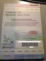 Microsoft word 2000 gebraucht kaufen  Wird an jeden Ort in Deutschland