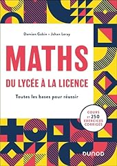 Maths lycée licence d'occasion  Livré partout en France