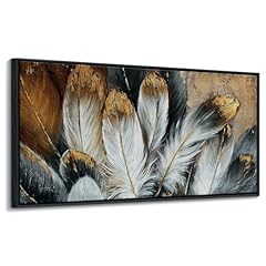 Framed feather canvas for sale  Delivered anywhere in USA 