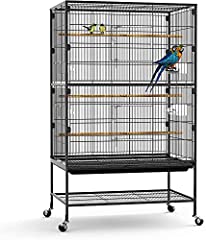 Large 132cm Rolling Portable Metal Bird Cage With Wheels for sale  Delivered anywhere in UK