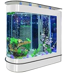 LED Aquarium Kit Upright Fish Tank Large Glass Fishbowl for sale  Delivered anywhere in USA 