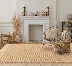 Jute wool rug for sale  Delivered anywhere in UK