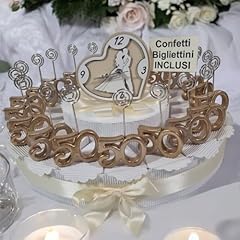 Torta bomboniere anniversario usato  Spedito ovunque in Italia 