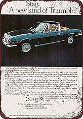 Triumph stag tin for sale  Delivered anywhere in UK