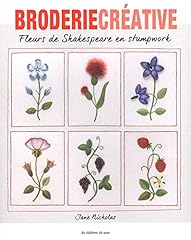 Fleurs shakespeare stumpwork d'occasion  Livré partout en France