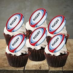 Precut rugby cupcake for sale  Delivered anywhere in UK