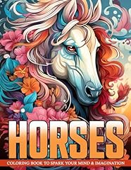 Horses coloring book for sale  Delivered anywhere in USA 