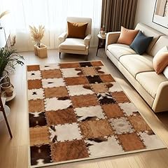 Cowhide rug living for sale  Delivered anywhere in USA 